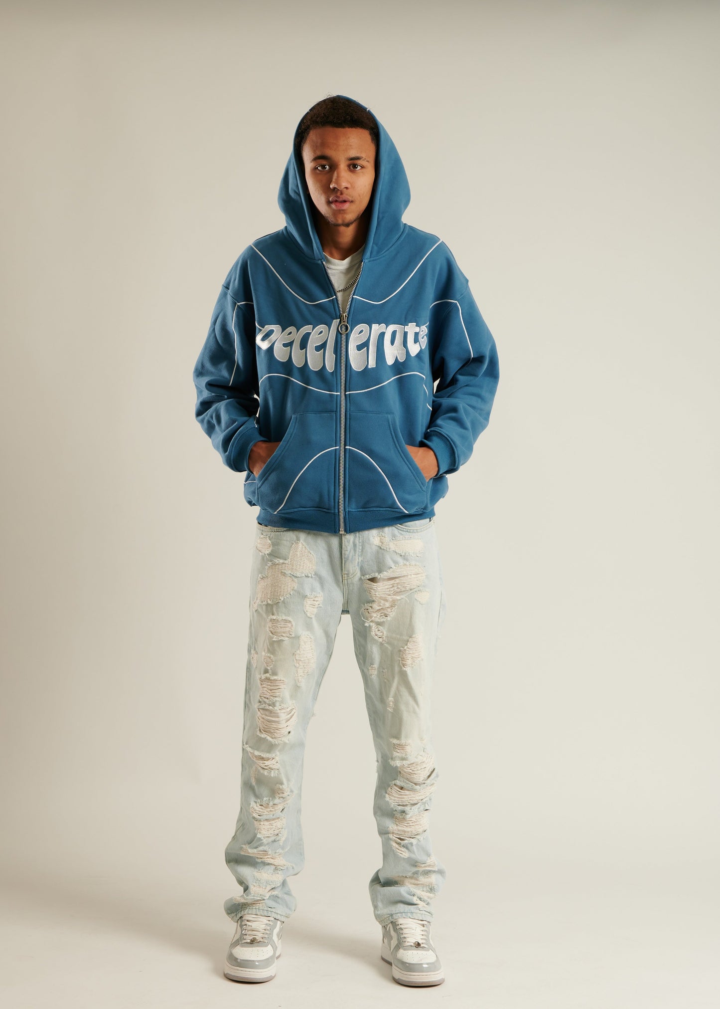 Wave Zipper Hoodie